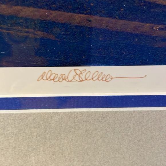 Really cool photo I purchased about 25 years ago. Signed.. Frame is chromed wood - Picture 2 of 3